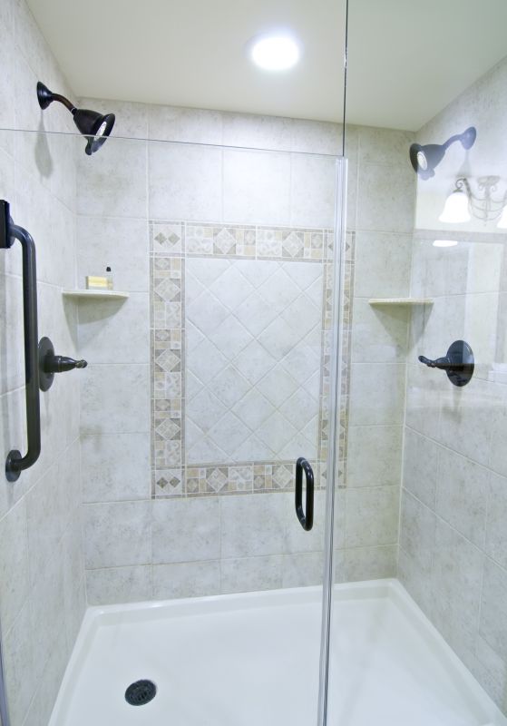 Stylish Shower with Glass Doors